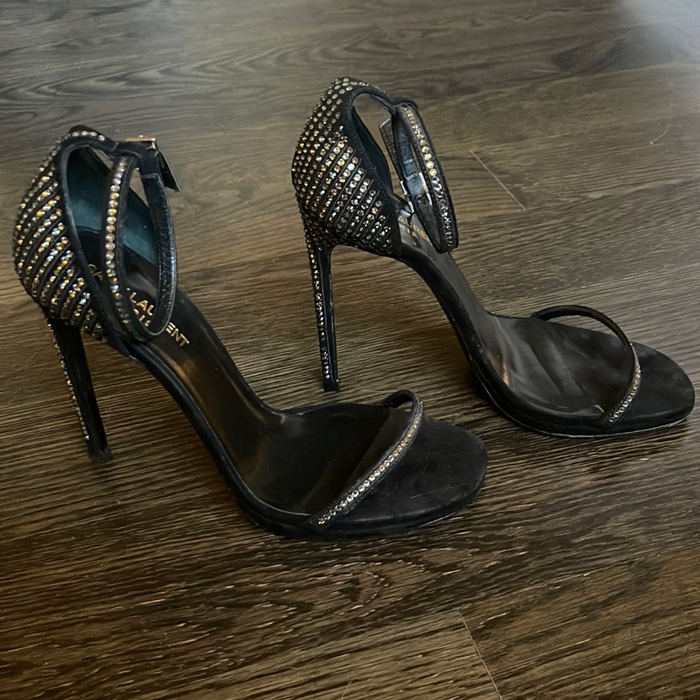 Saint Laurent Jane Swarovski Crystal Heels